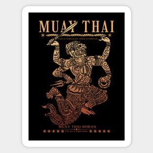 Classic Muay Thai Hanuman Born to Fight Sticker